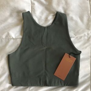 NWT girlfriend collective thyme Dylan bra sz small
